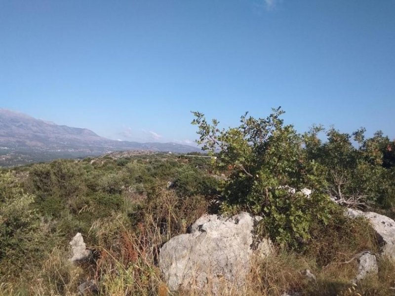 Kokkino Chorio Kreta, Kokkino Chorio: Grundstück mit Panoramablick auf die Landschaft zu verkaufen Grundstück kaufen